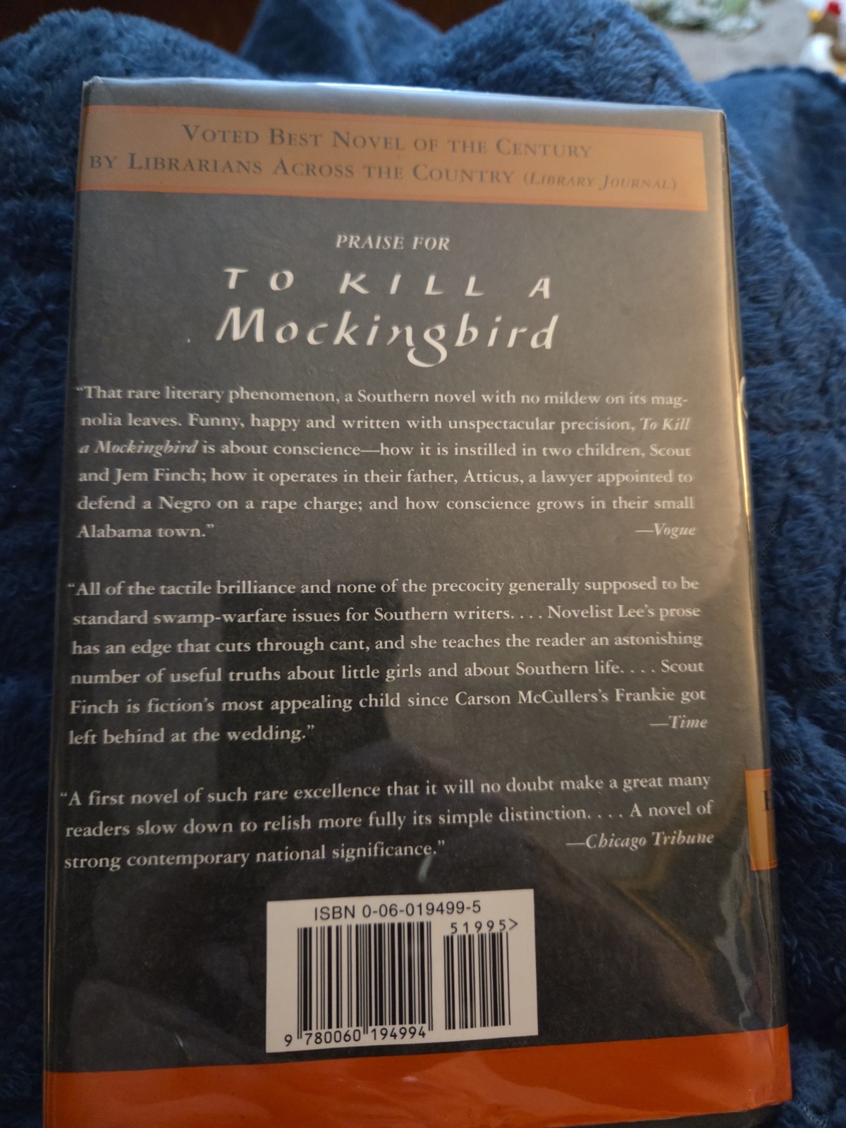 TO KILL A MOCKINGBIRD~HARDCOVER~40TH ANNIVERSARY EDITION~HARPER LEE