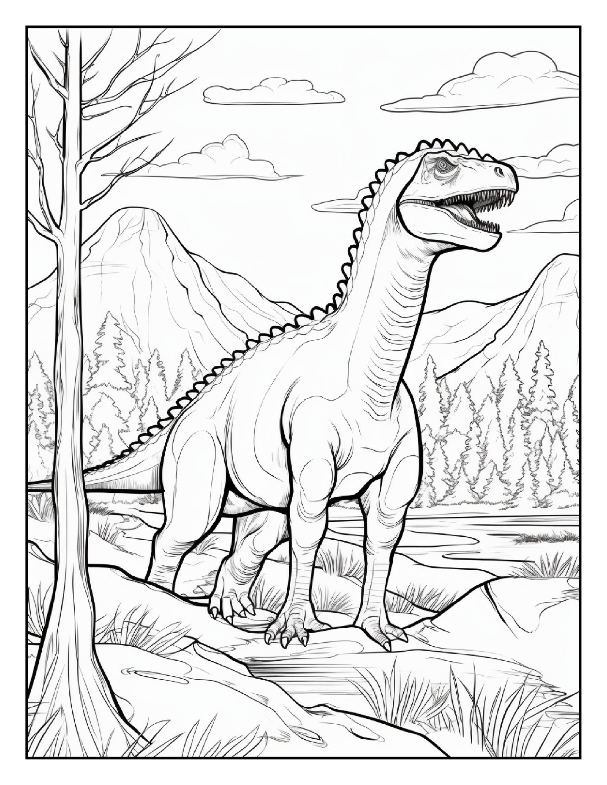 “Cute Dinosaur Coloring Book | Easy, Cute & Relaxing Designs | Perfect Gift Ide