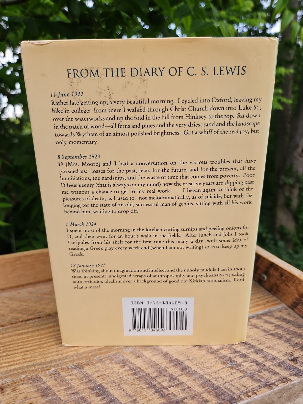 VG! All My Road Before Me: The Diary of C. S. Lewis, 1922-1927 HCDJ