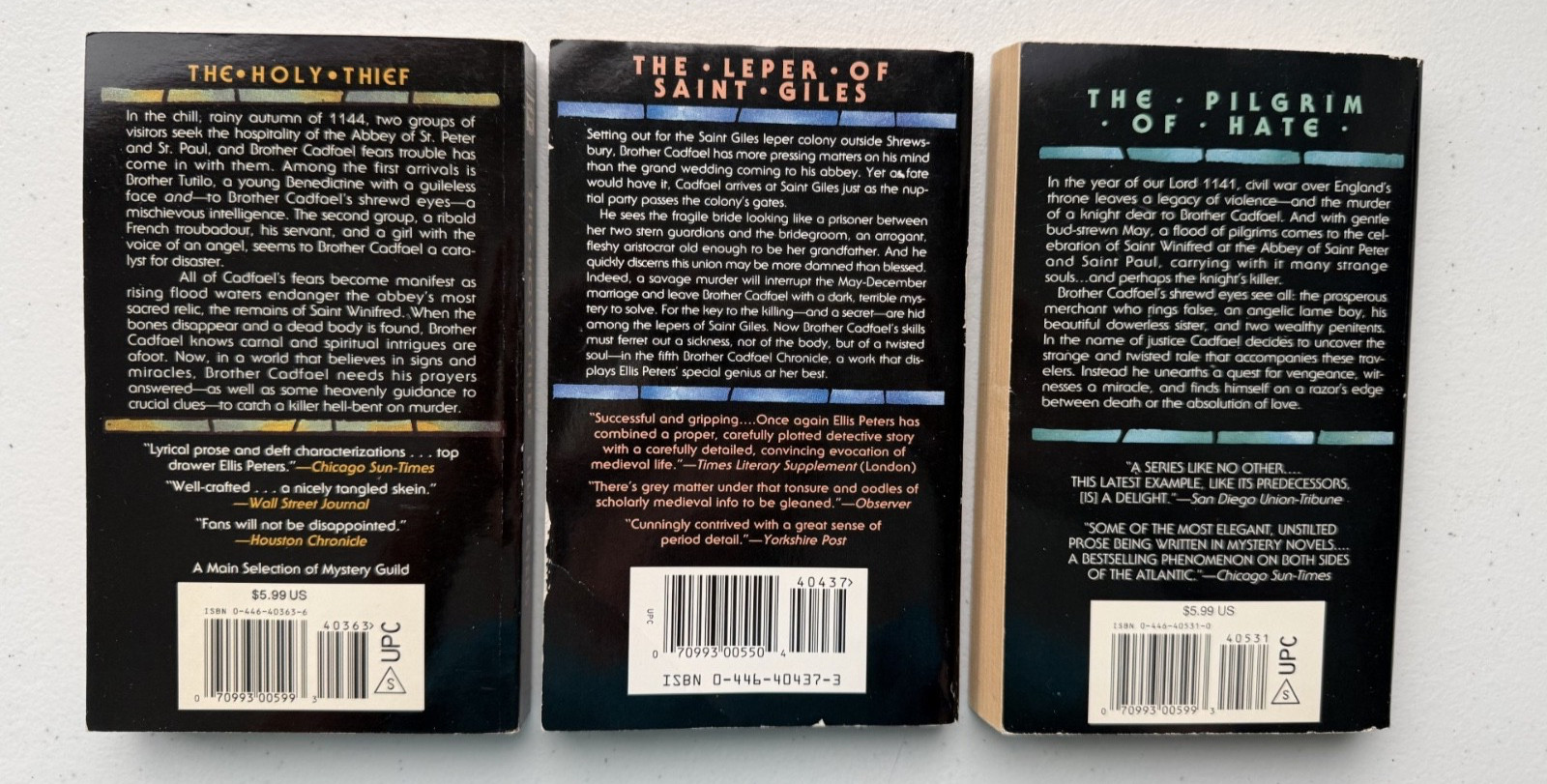 Complete set of 21 vintage Brother Cadfael mystery paperbacks Ellis Peters