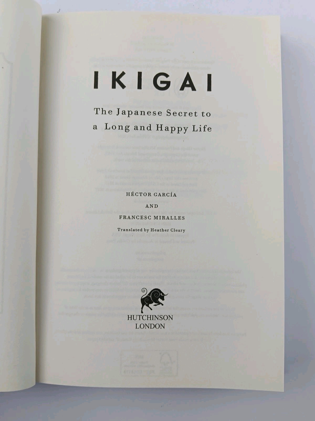 Ikigai: The Japanese Secret to a Long and Happy Life by Hector Garcia (Hardcover