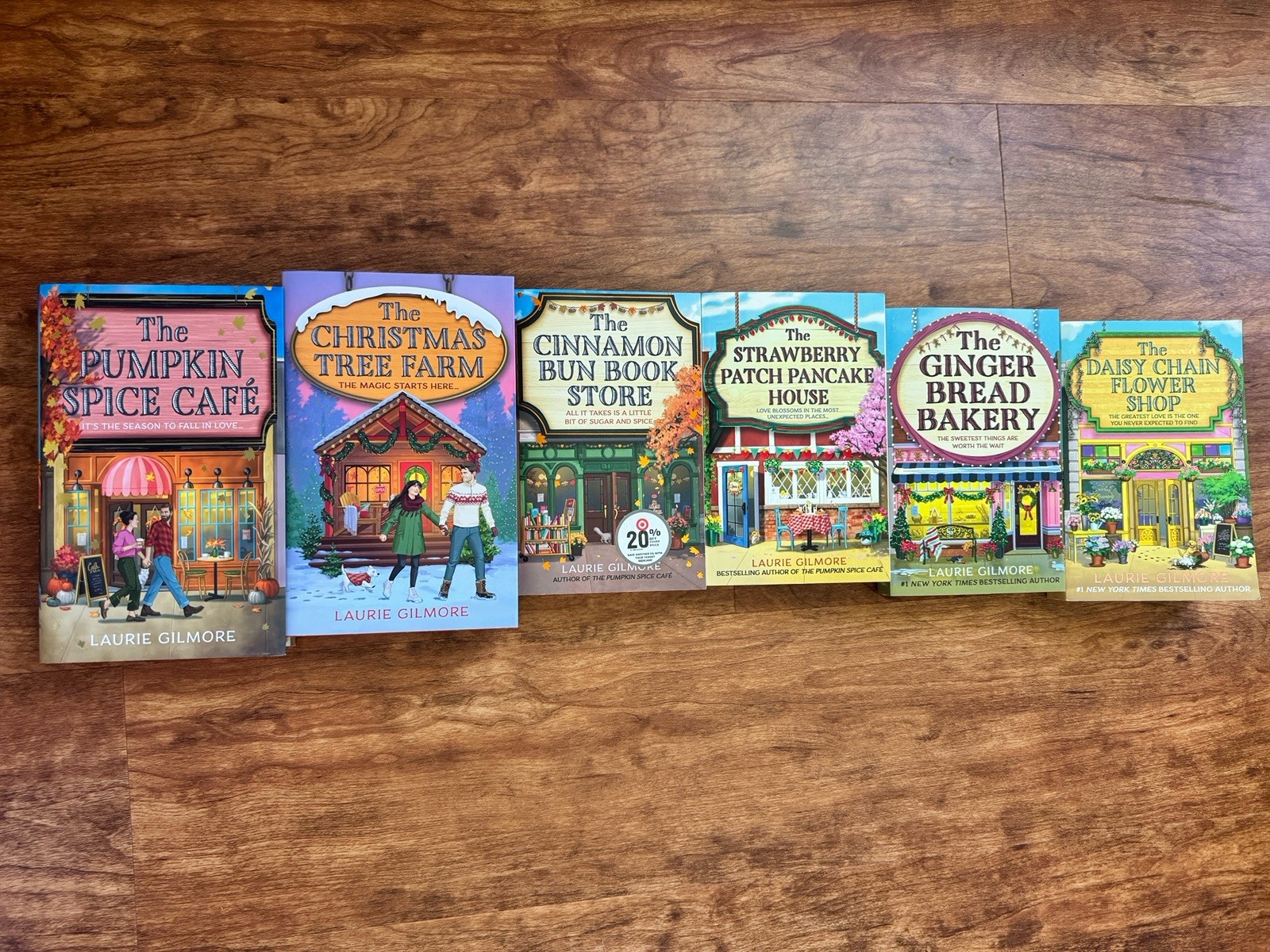 Lot 6 Laurie Gilmore Dream Harbor Books Painted Edges Mostly New (see Desc)