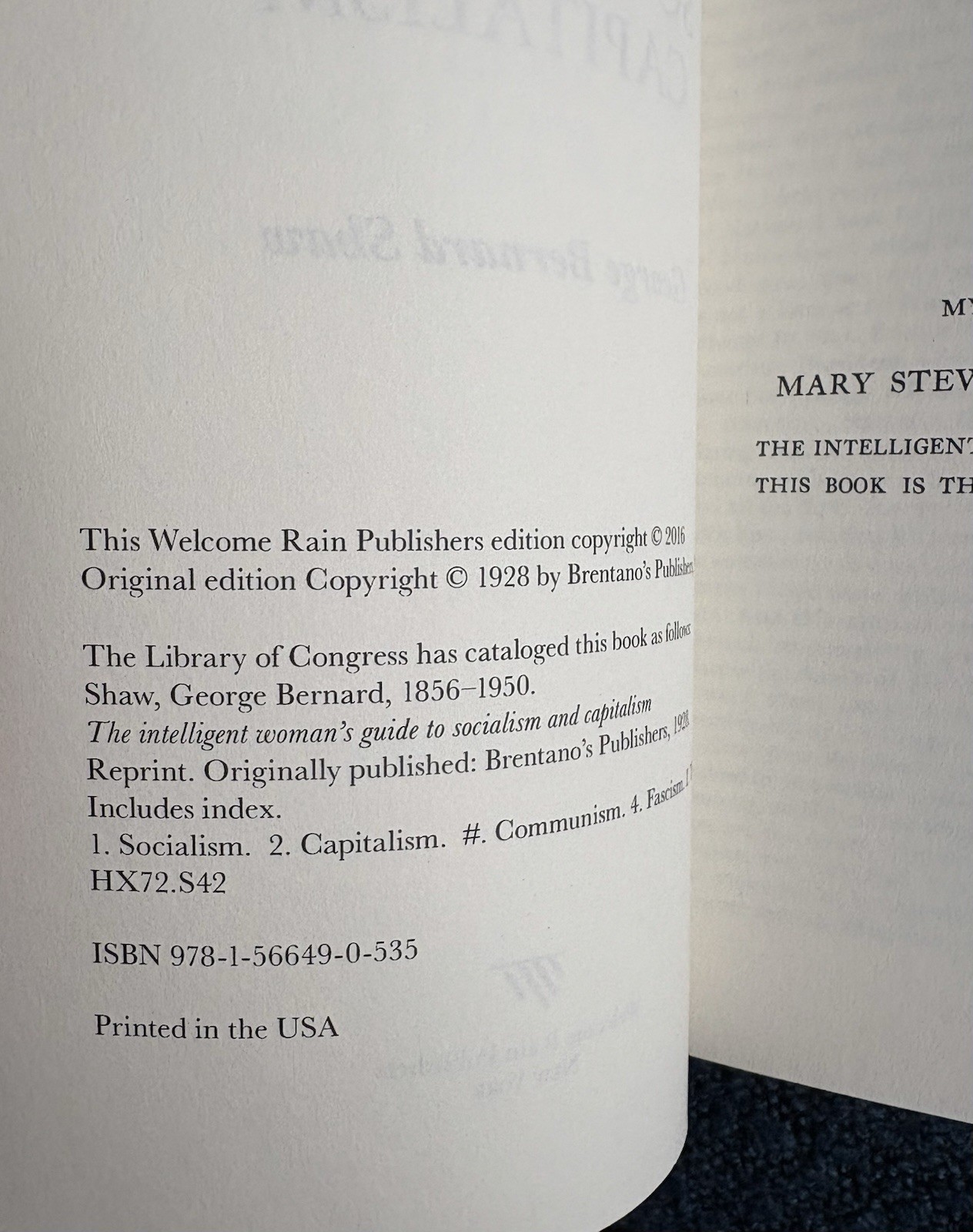George Bernard Shaw The Intelligent Woman’s Guide to Socialism & Capitalism tpb