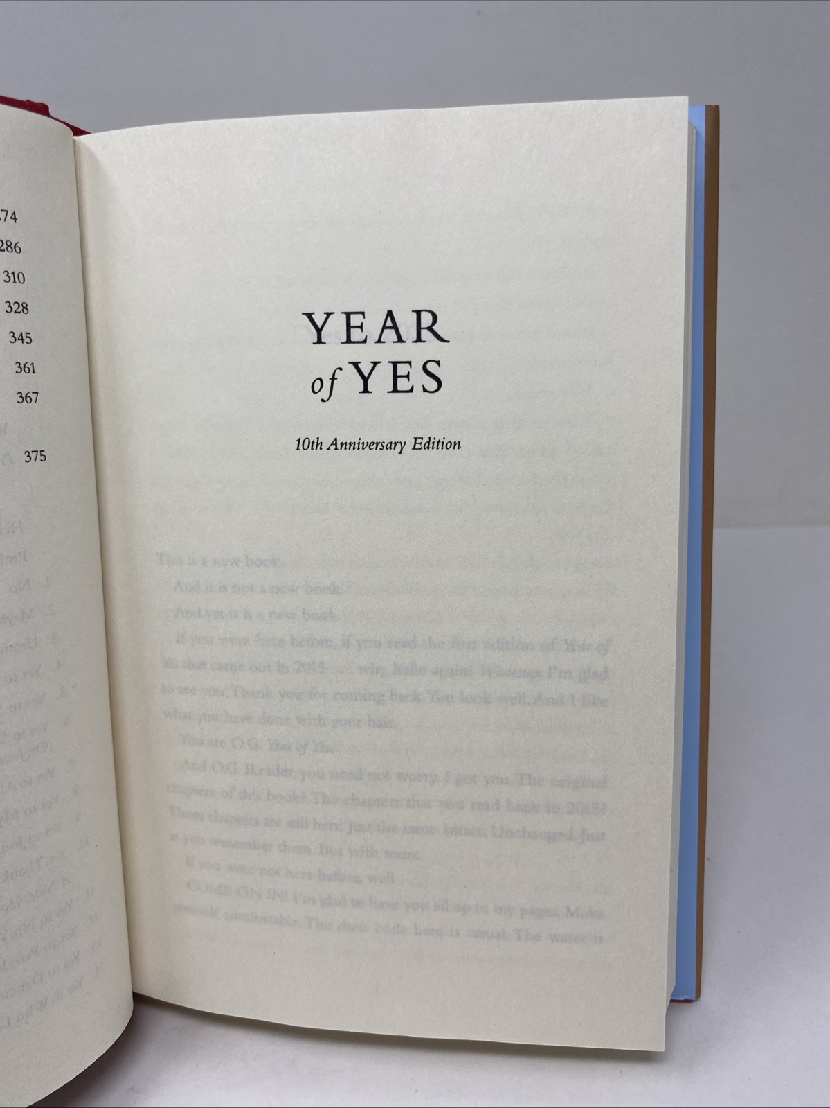 Year of Yes : 10th Anniversary Edition by Shonda Rhimes (2025, Hardcover)