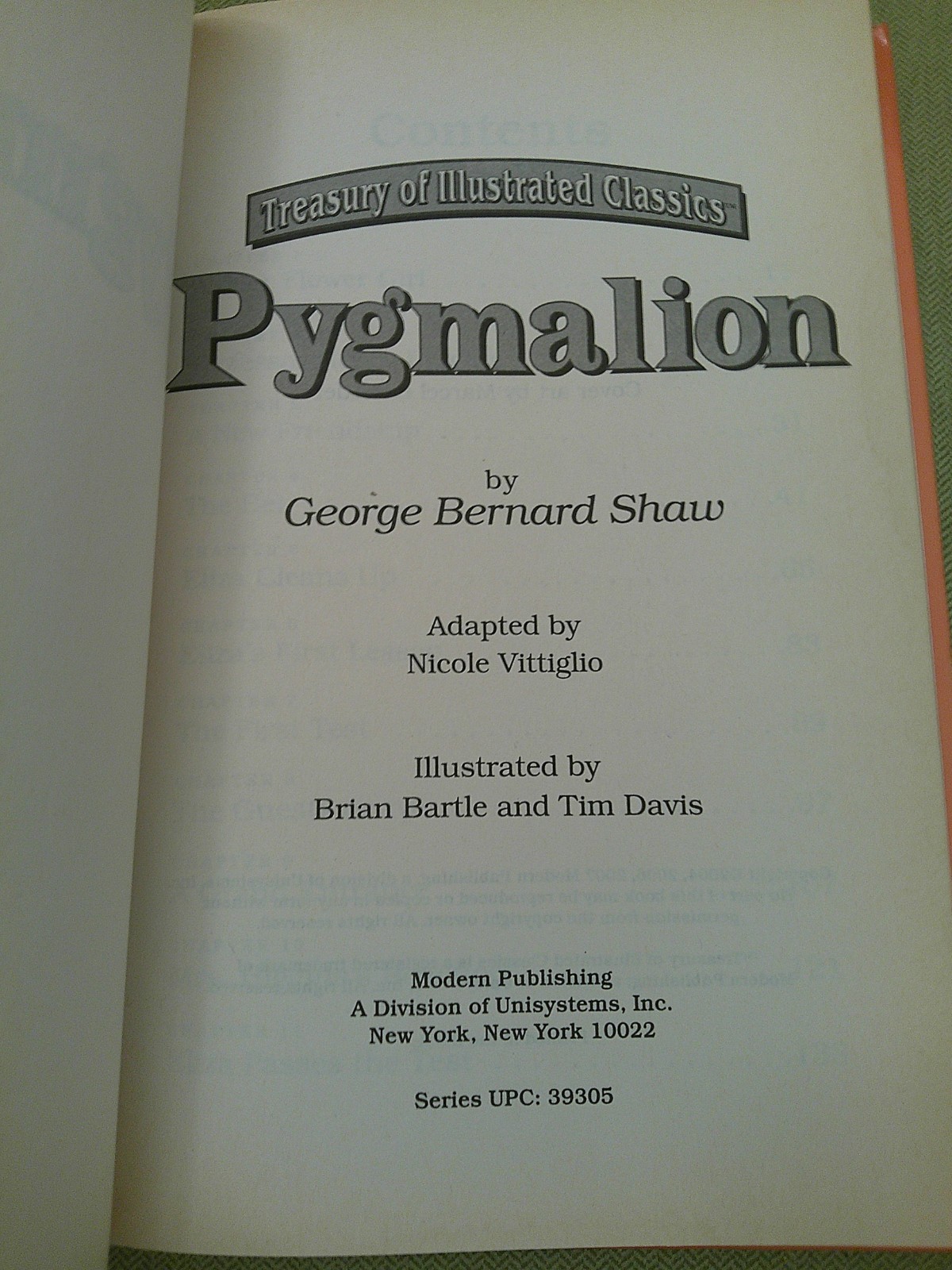 Pygmalion by George Bernard Shaw, ADAPTED FOR YOUNG READERS, Hardcover