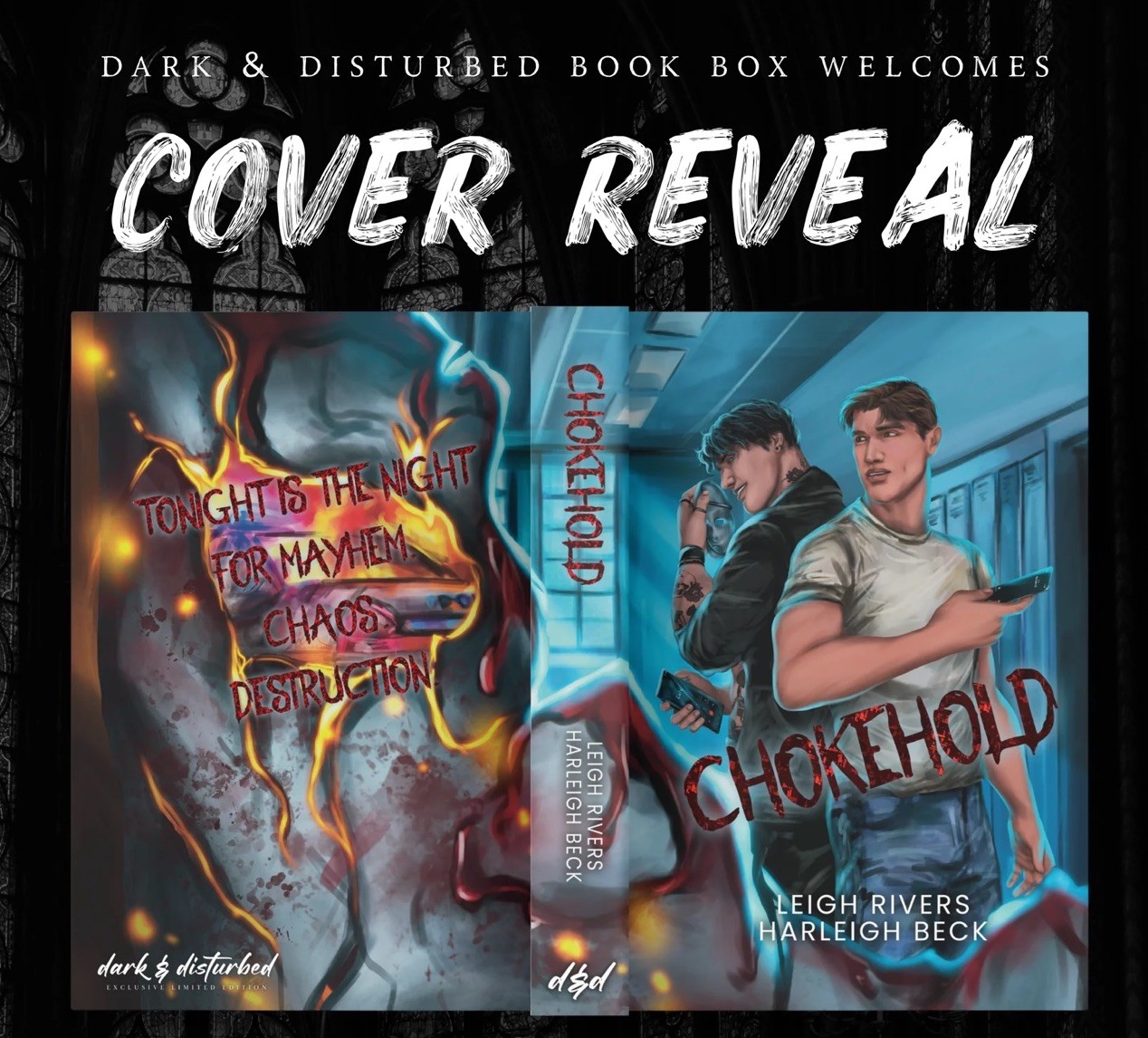 SIGNED D&D Dark & Disturbed: Chokehold By Leigh Rivers & Harleigh Beck New