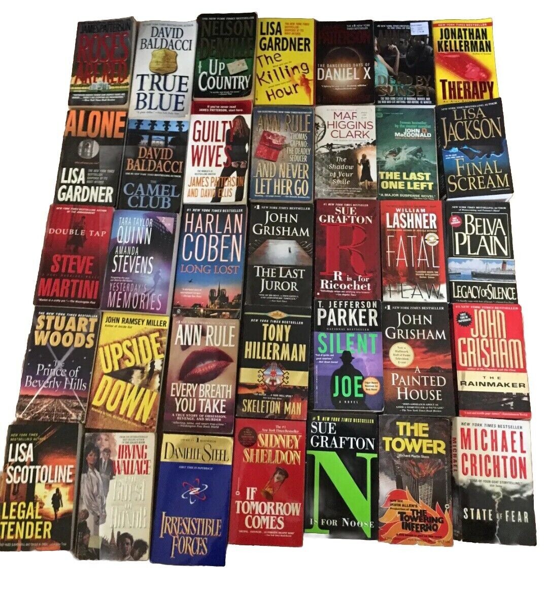THRILLERS Lot of 12 Bestselling Paperback Books – FREE SHIPPING