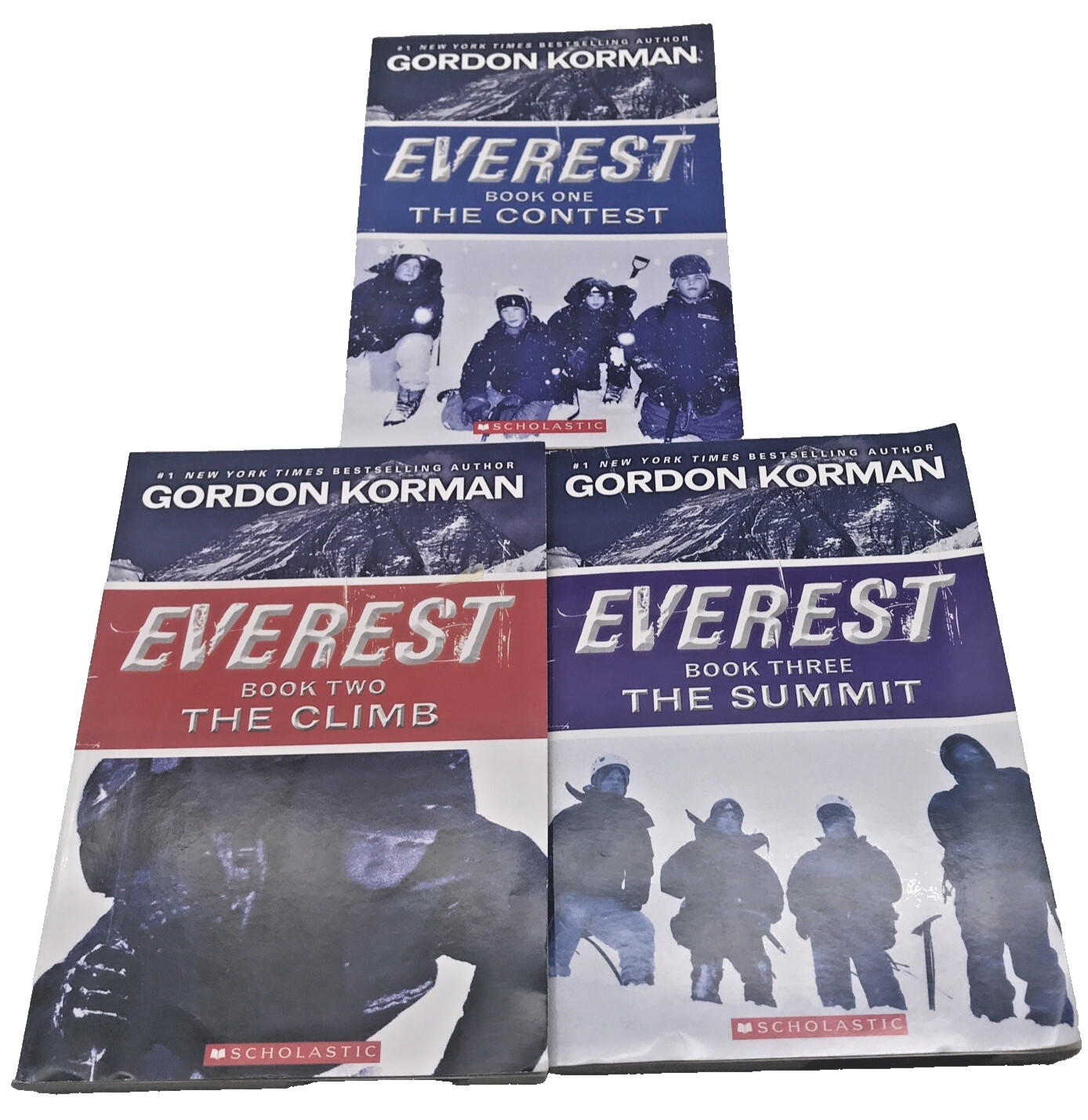 Everest Full Book Series Gordon Korman The Contest Climb Summit 1 2 3 Lot