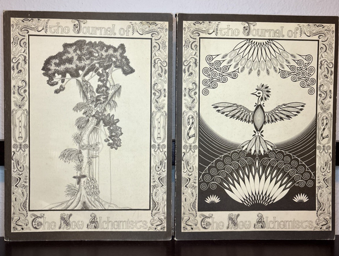The Journal of The New Alchemists Volumes 1 and 2 oversized PPKs Good Condition