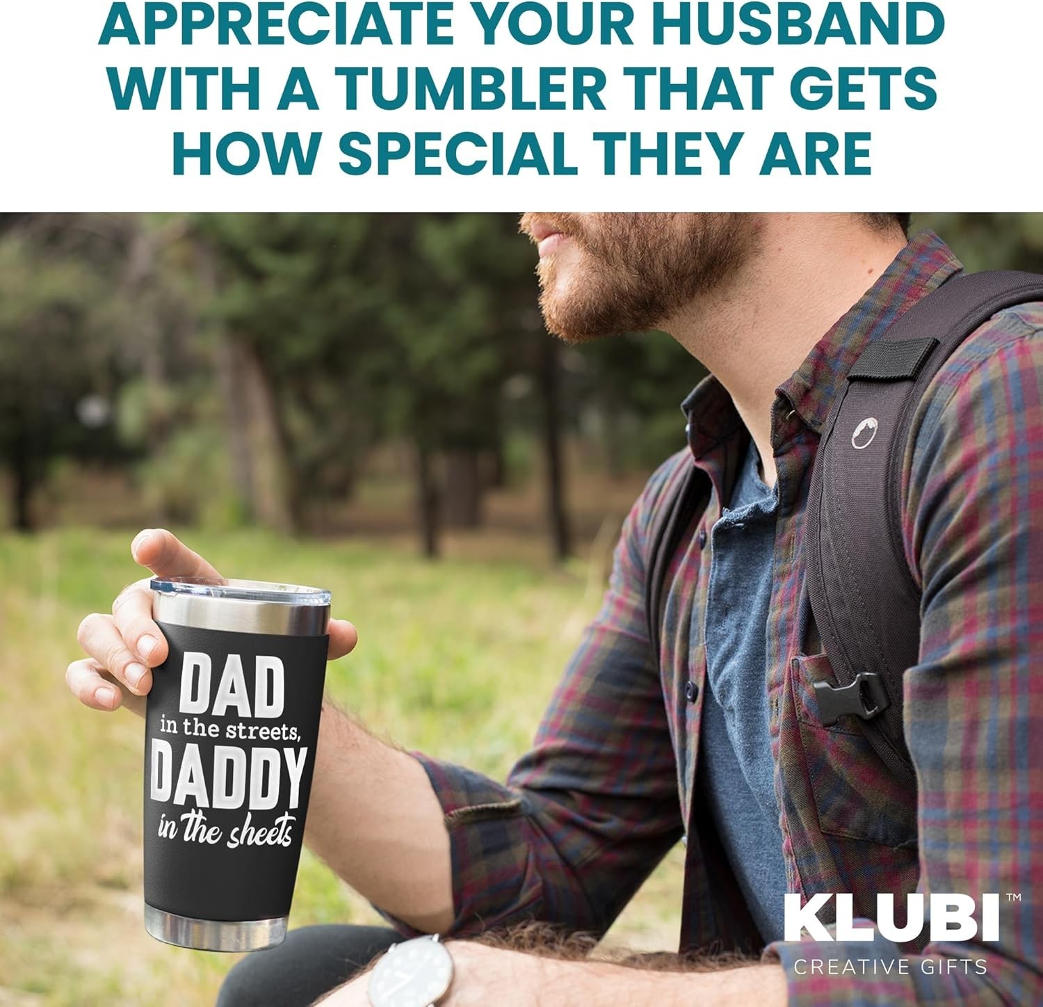 20oz Insulated Stainless Steel Tumbler – Dad in the Streets, Daddy in the Sheets