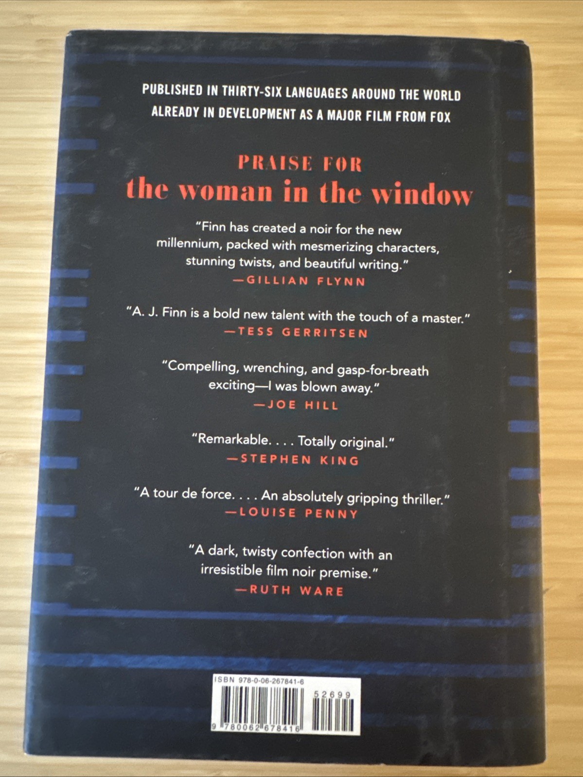Woman in the Window : A Novel by A. J. Finn (2018, Hardcover)