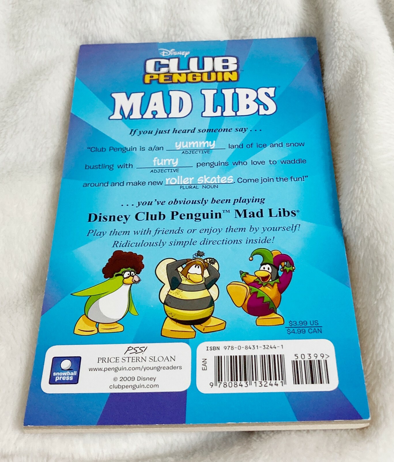Disney Club Penguin Mad Libs Language Word Game, 5 x 8 Inches, Retired 2009