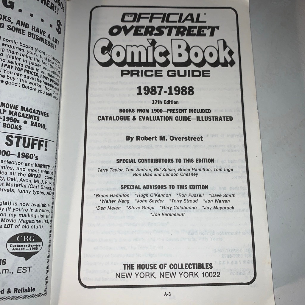 Unbranded Comic Book Price Guide One Size Blue Yellow