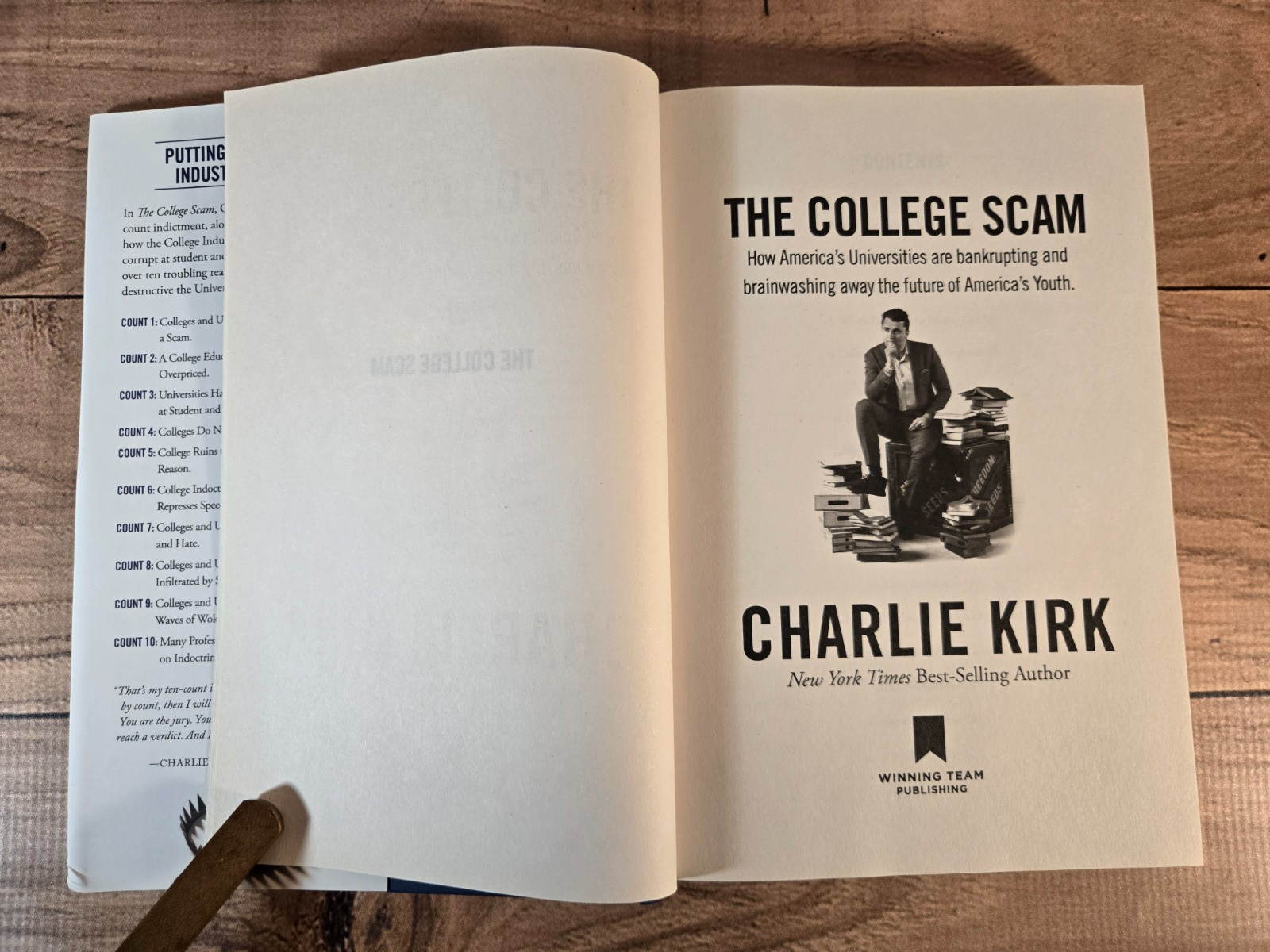 The College Scam By Charlie Kirk 2022 First Edition First Print HC Like New