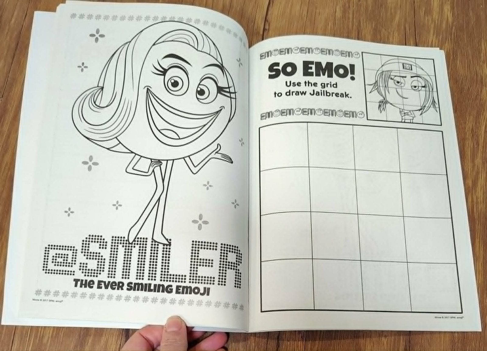 The Emoji Movie Coloring and Activity Book with Crayons includes Stickers