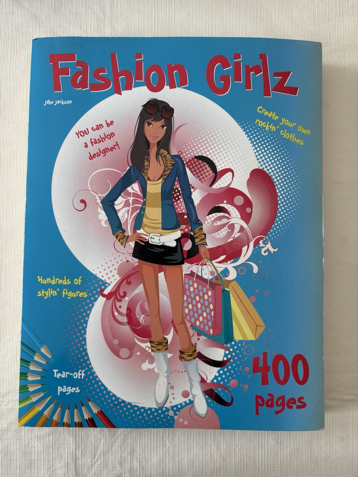 Fashion Girlz Fashion Design Sketch Book 400 Pages New