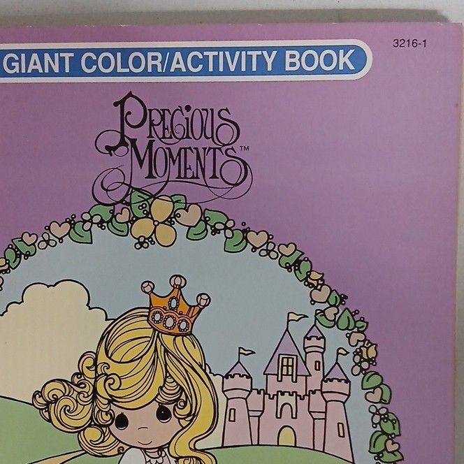 Golden Precious Moments Giant Coloring & Activity Book PB 1991 Ages 4-8