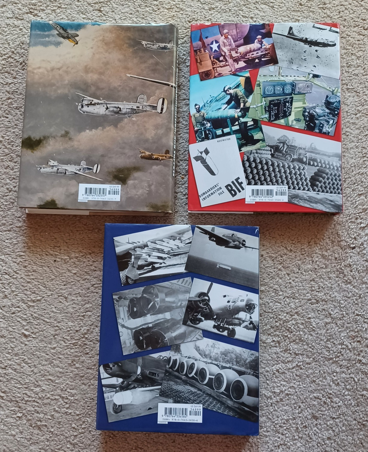 U.S. Aerial Armament in World War II ~ All 3 Volumes By William Wolf