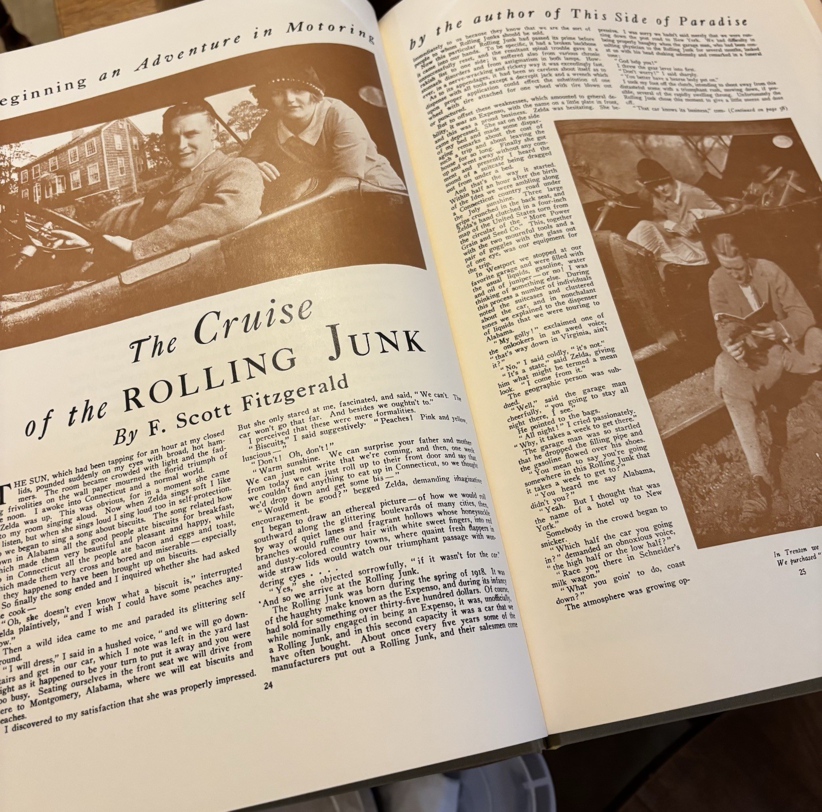 Cruise of The Rolling Junk by F. Scott Fitzgerald (Hardcover) Bruccoli 1976