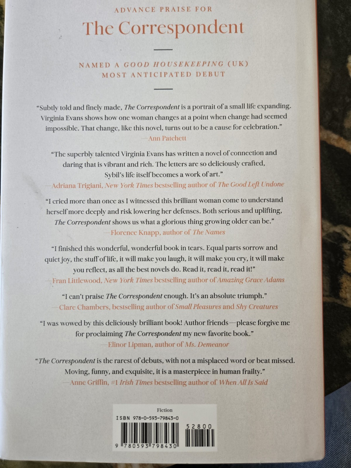 SIGNED The Correspondent by Virginia Evans, 2025, Hardcover, Dust Jacket