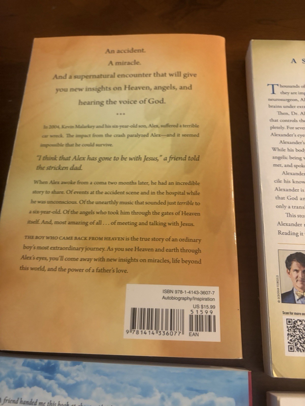 Lot of 4 Paperbacks True Stories/Coming Back From Heaven/Afterlife/Vry Good Cond