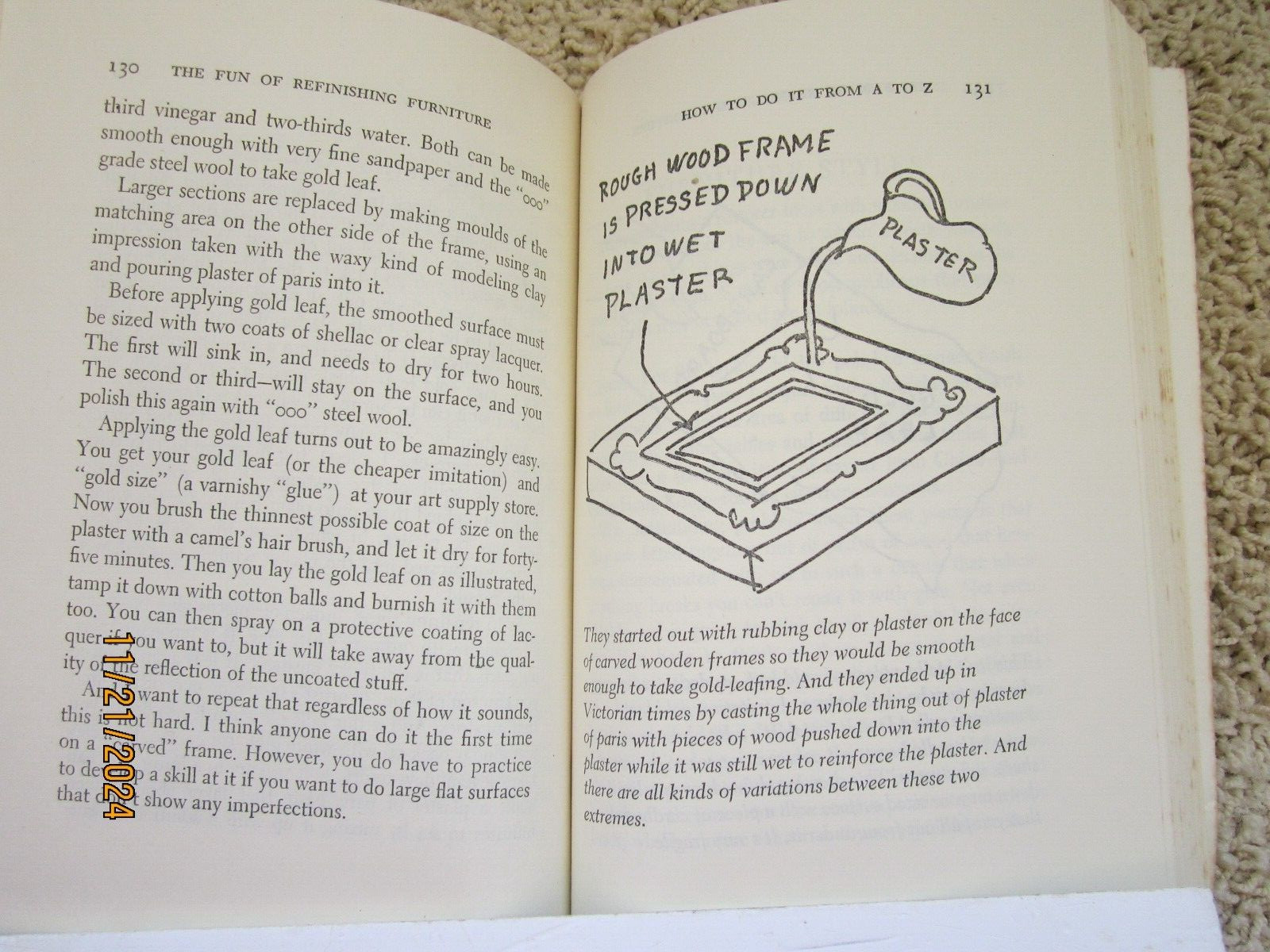 “The Fun of Refinishing Furniture” 1976 Grotz 244 pages ISBN 0-385-14916-6