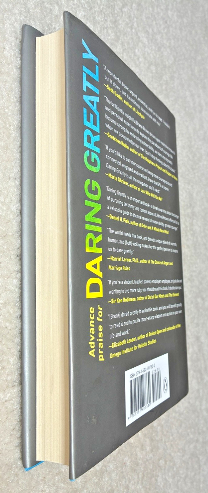 Daring Greatly by Brene Brown Hardcover Book 2012 – Like New