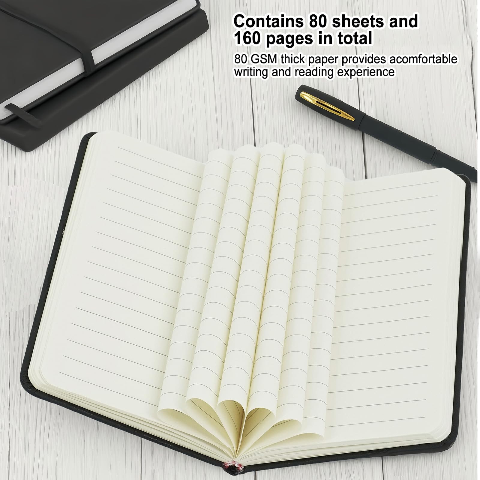 62 Pack Pocket Notebook with Pens 3.7 x 5.4 Inches 160 Pages Small Notebooks …