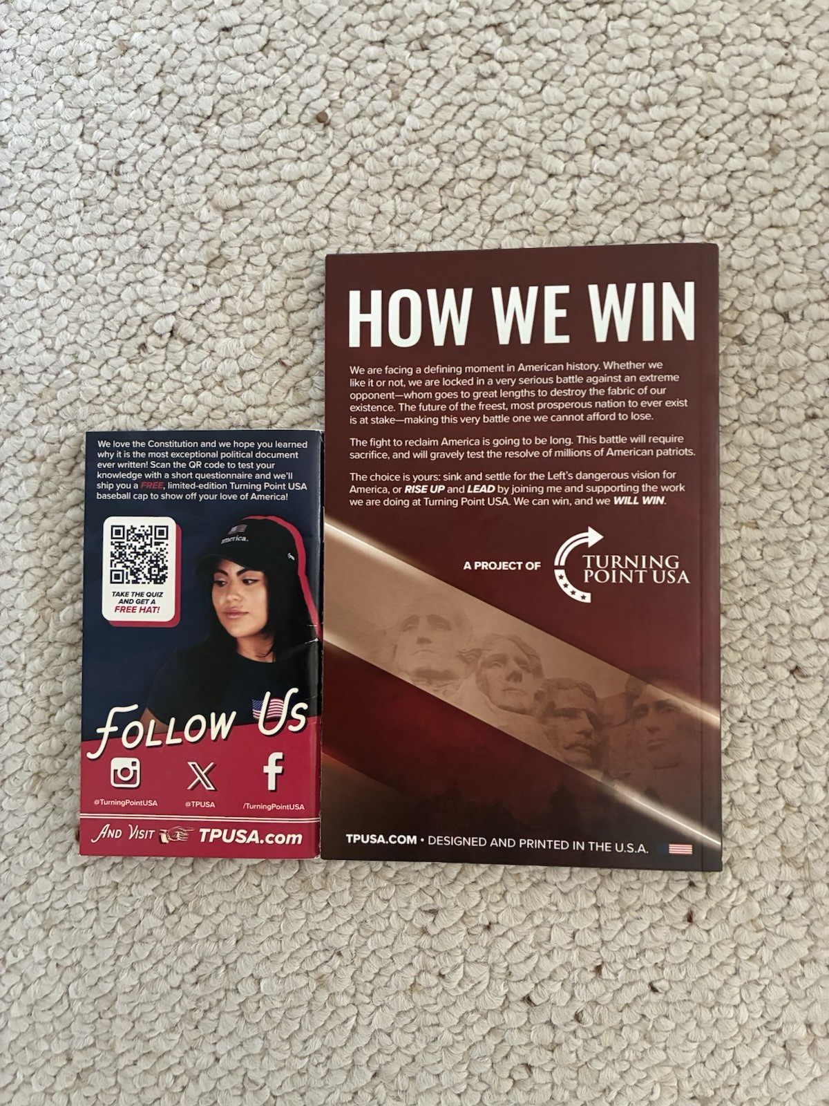 How We Win by Charlie Kirk and The Constitution – Turning Point USA (Lot Of 2)