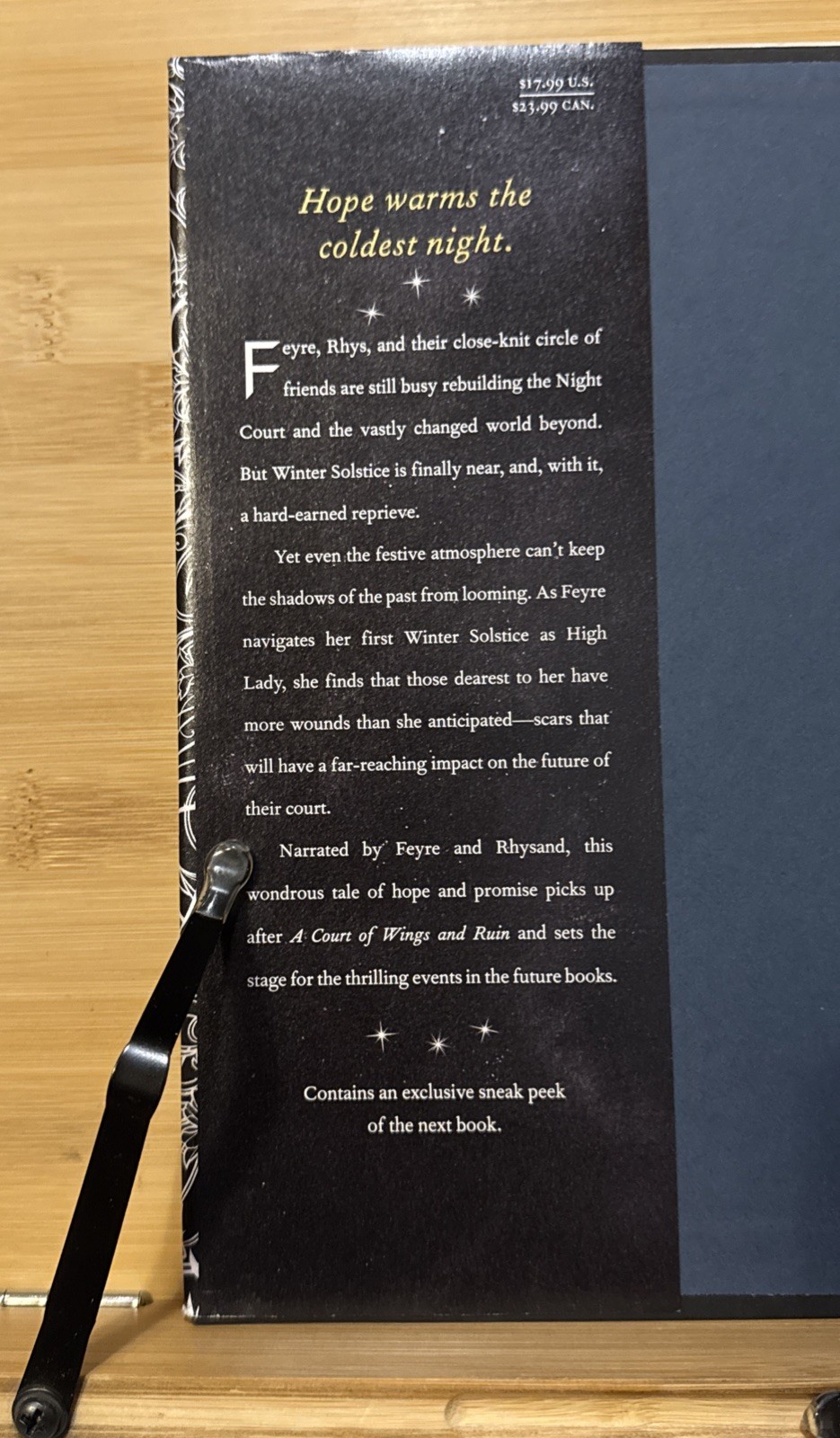 A Court of Frost and Starlight – Sarah J Maas (Hardcover) 1st/1st OOP Cover, VG