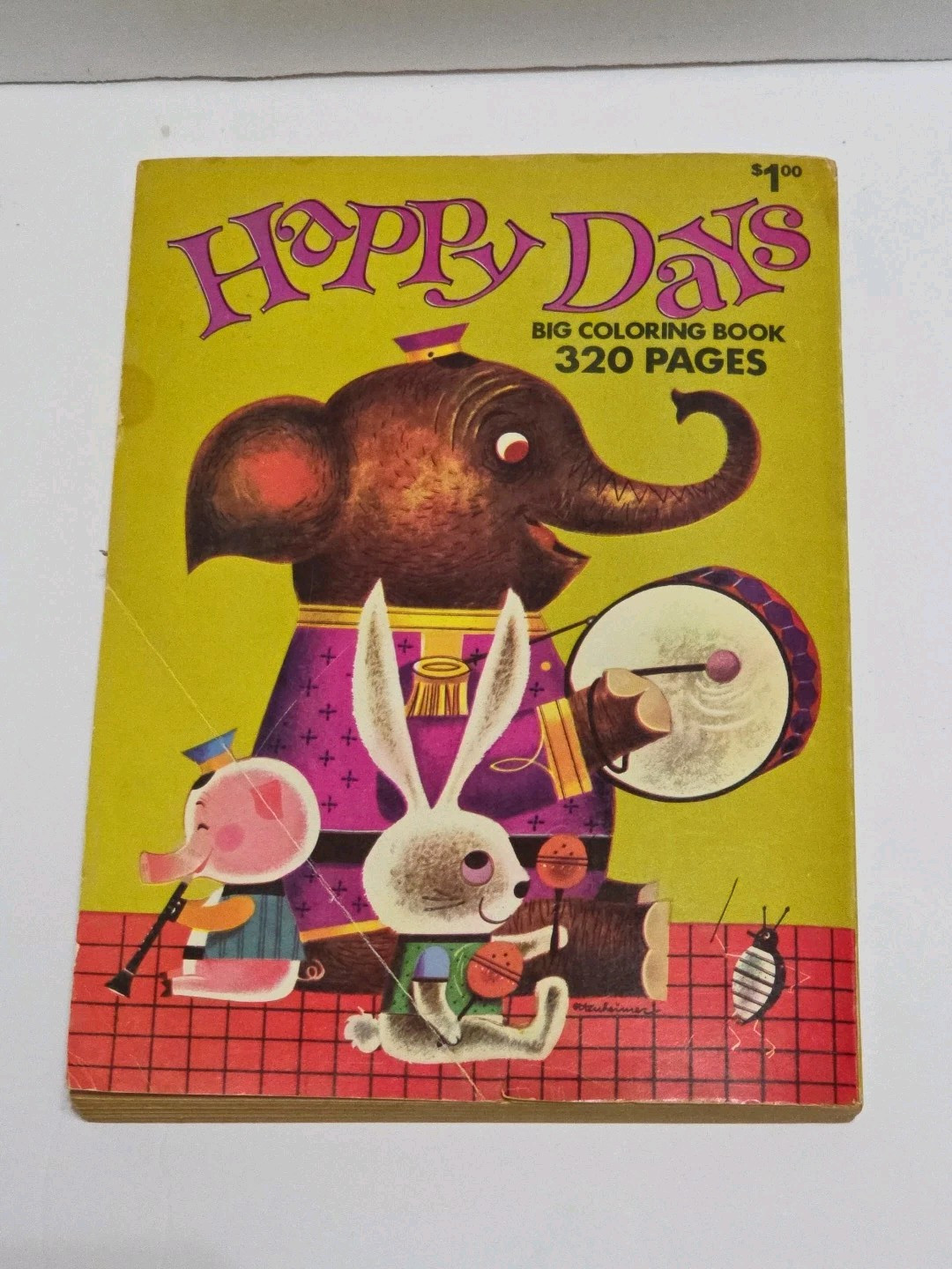 Vintage Happy Days Big Coloring Book 320 Pages Children’s Activity