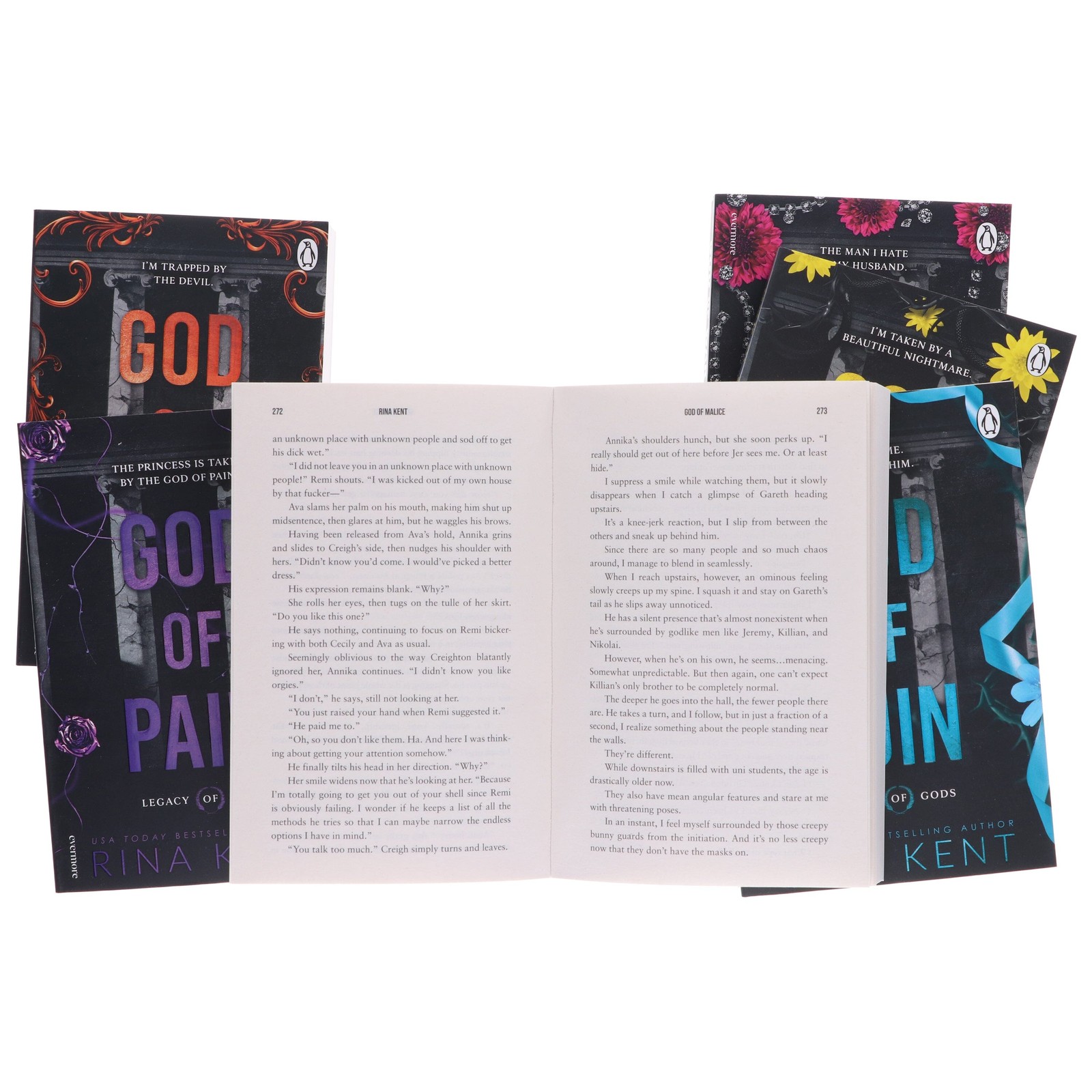 Legacy of Gods Series Dark Romance by Rina Kent: Complete 6 Books Set – PB