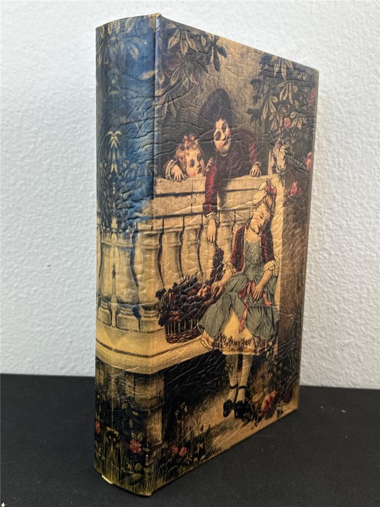 ^ Unbranded Hollow Book Decorative Child Sleeping on a Bench