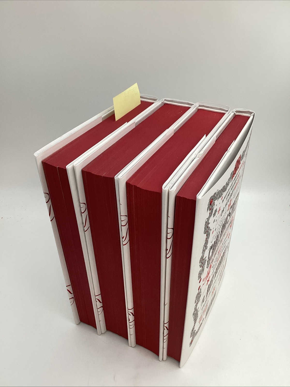 Set Of 4 Stephanie Garber Sprayed Edges Caraval Holiday Edition Flatiron Books