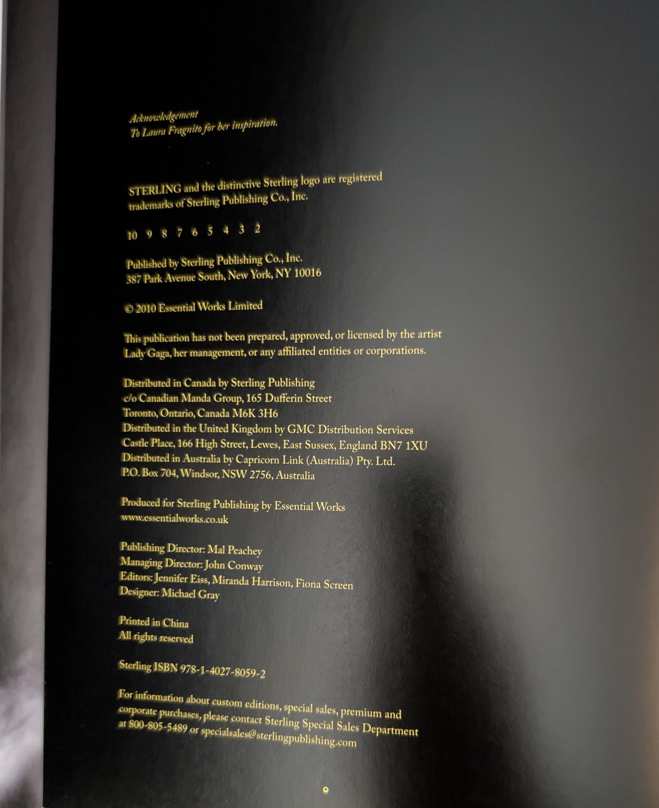 Johnny Morgan Gaga 2010 Book Hardcover 160 Pages *PLEASE READ*
