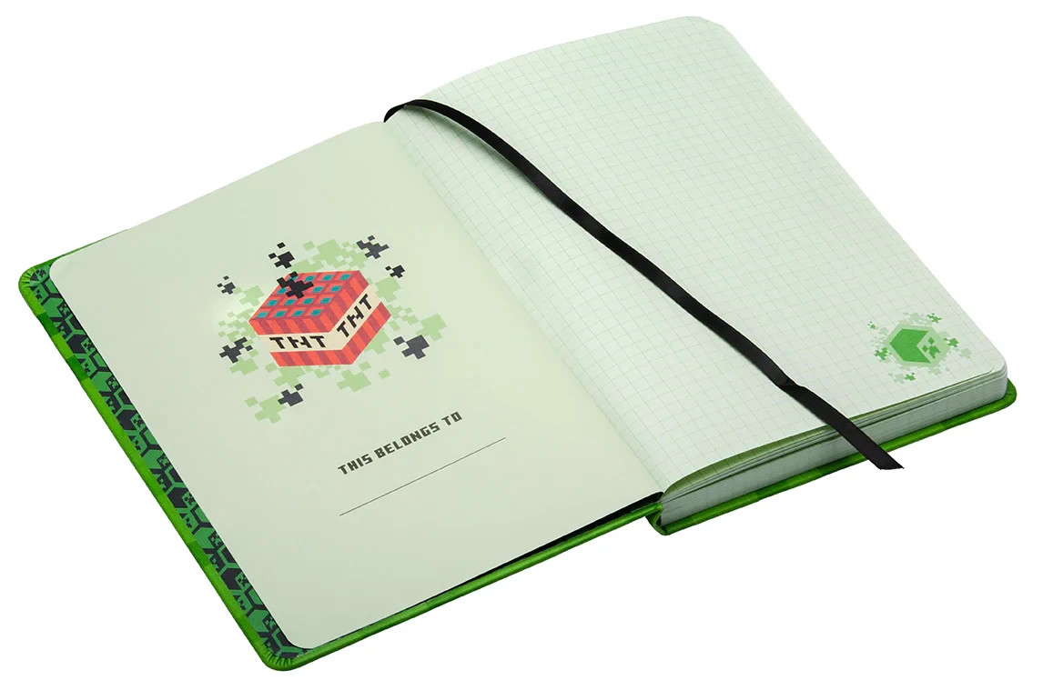 Minecraft Creeper Journal Hardcover 184 Pages Gaming Notebook Official NEW