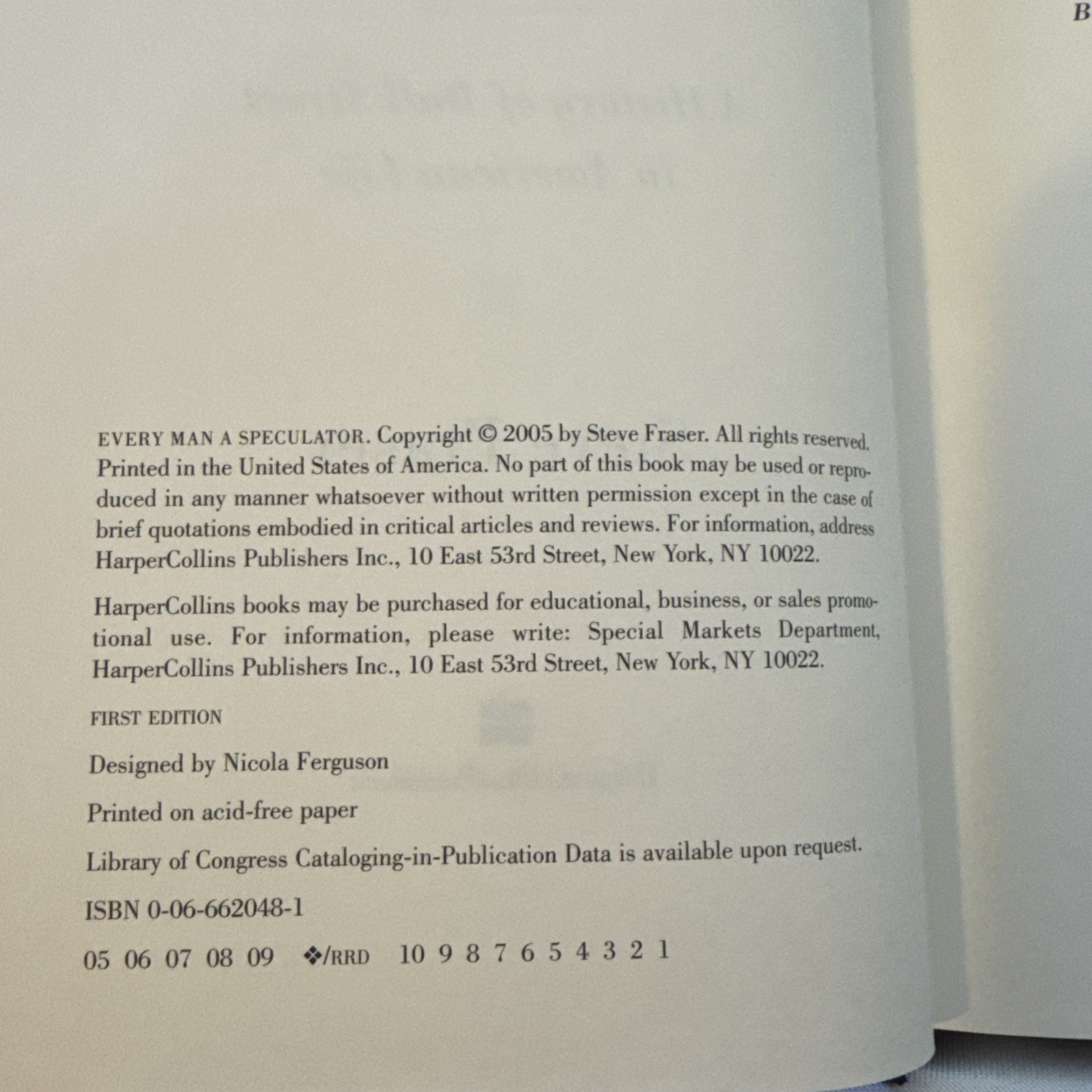 Every Man a Speculator : A History of Wall Street in American Life by Steve…
