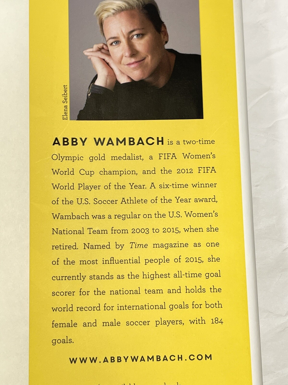 Forward My Story Abby Wambach Motivational Hardcover 1st Edition Dust Jacket