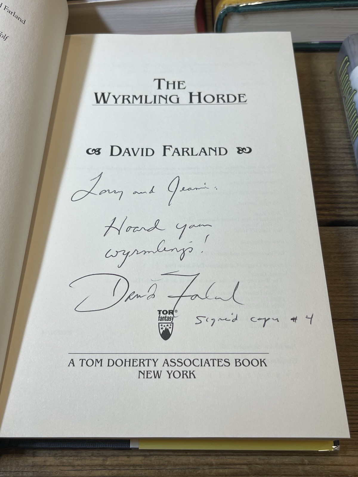 David Farland – Runelords lot Of 5 Book 2,3,4,7, & 8 In The Series SIGNED