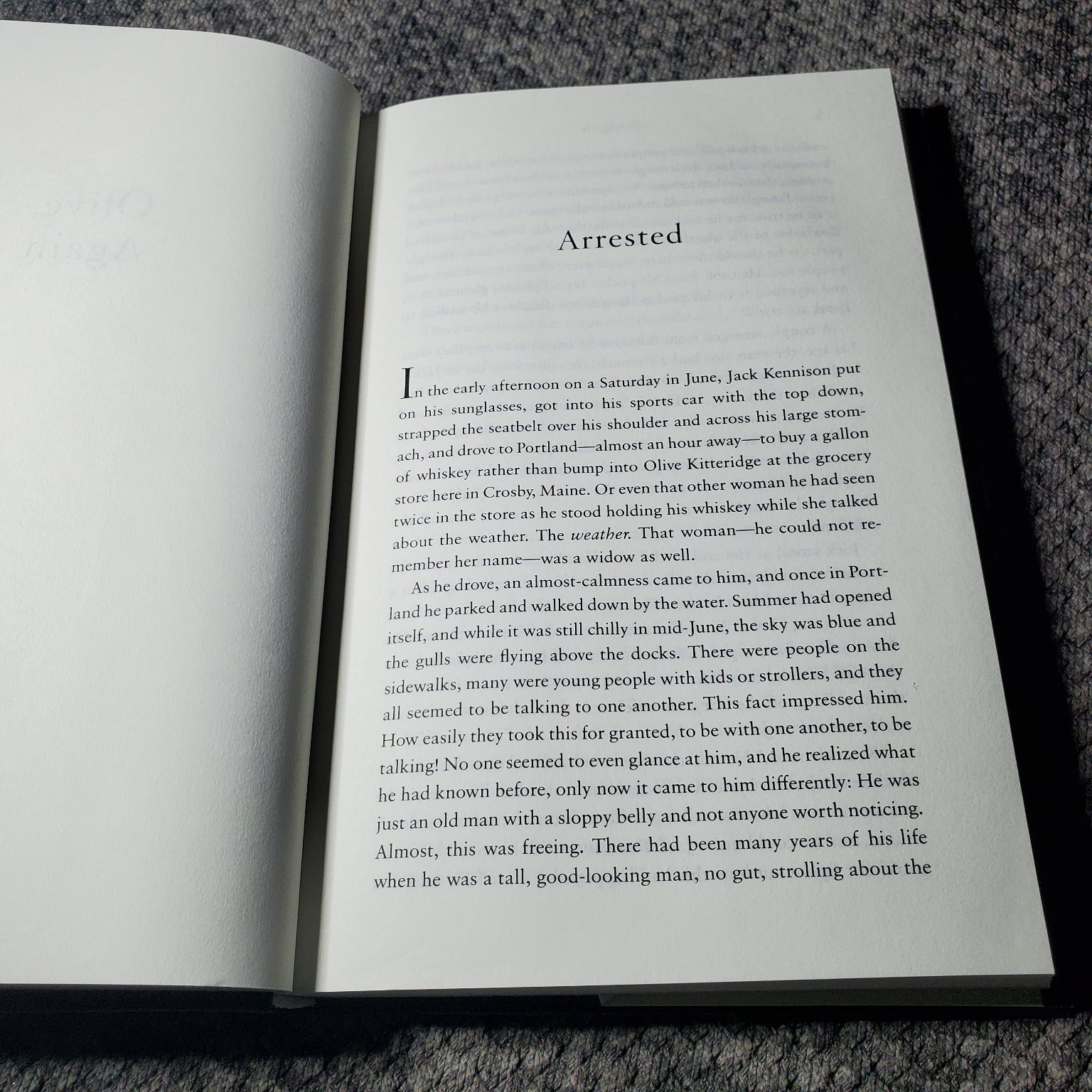 Olive, Again Elizabeth Strout 2019 First Edition Pulitzer Prize Fiction Random