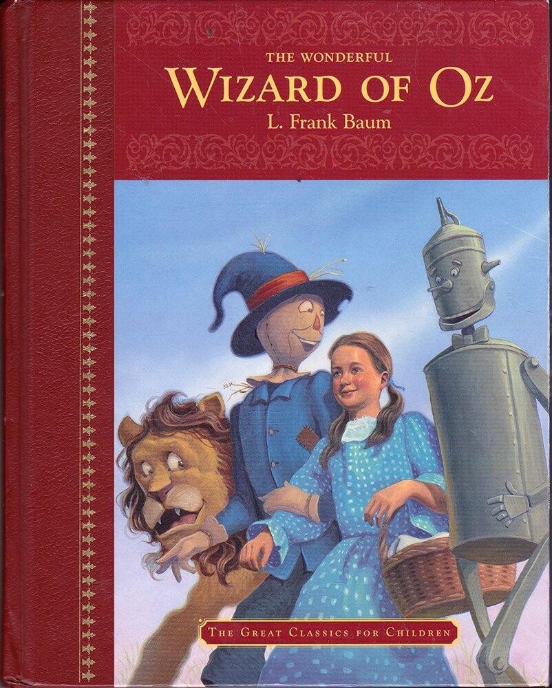 4 HARDCOVER CHILDRENS CLASSICS Peter Pan Pinocchio Wind In Willows Wizard of Oz