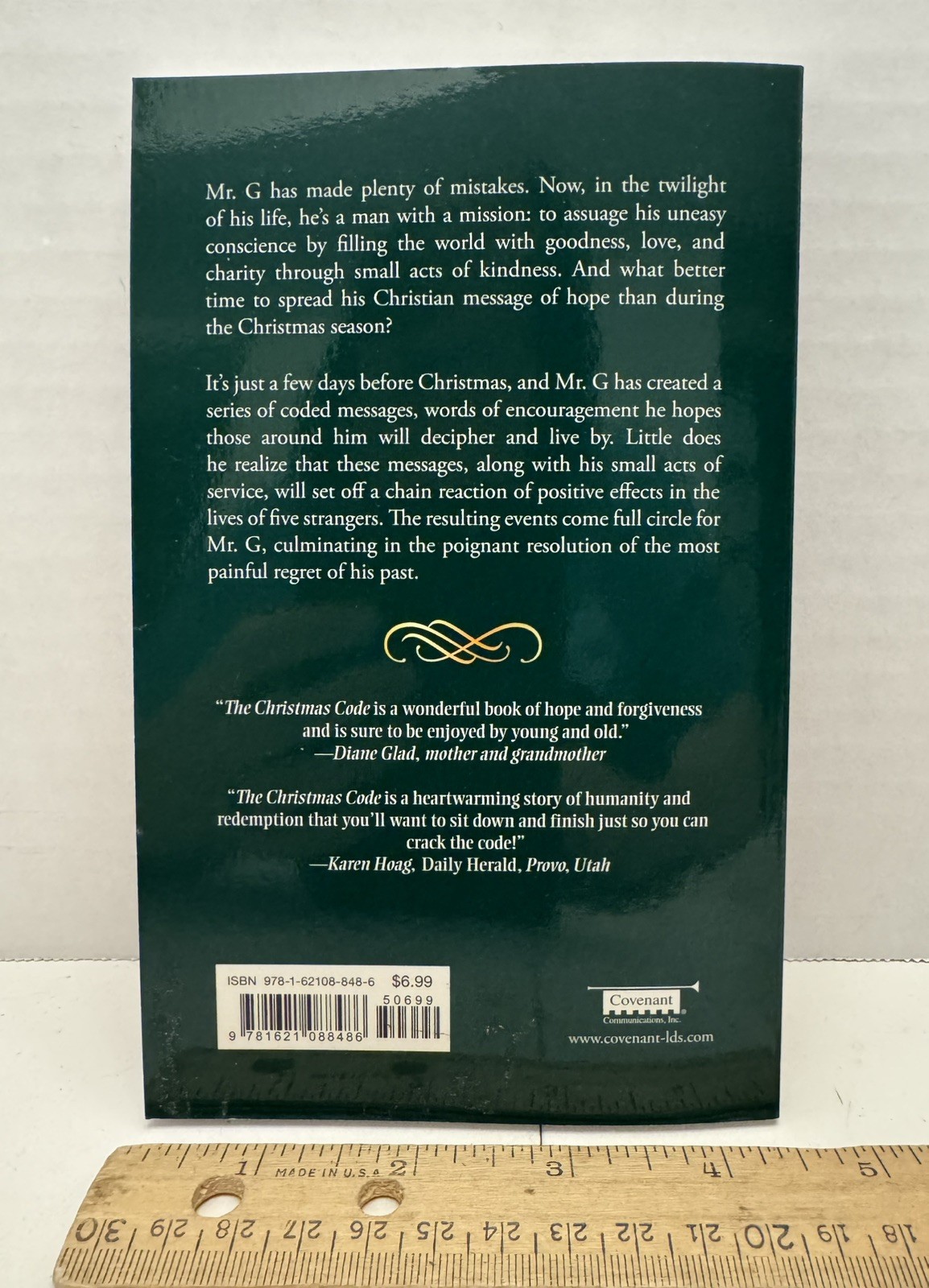 “The Christmas Code” Covenant Communications Paperback Ed J. Pinegar, New 2014