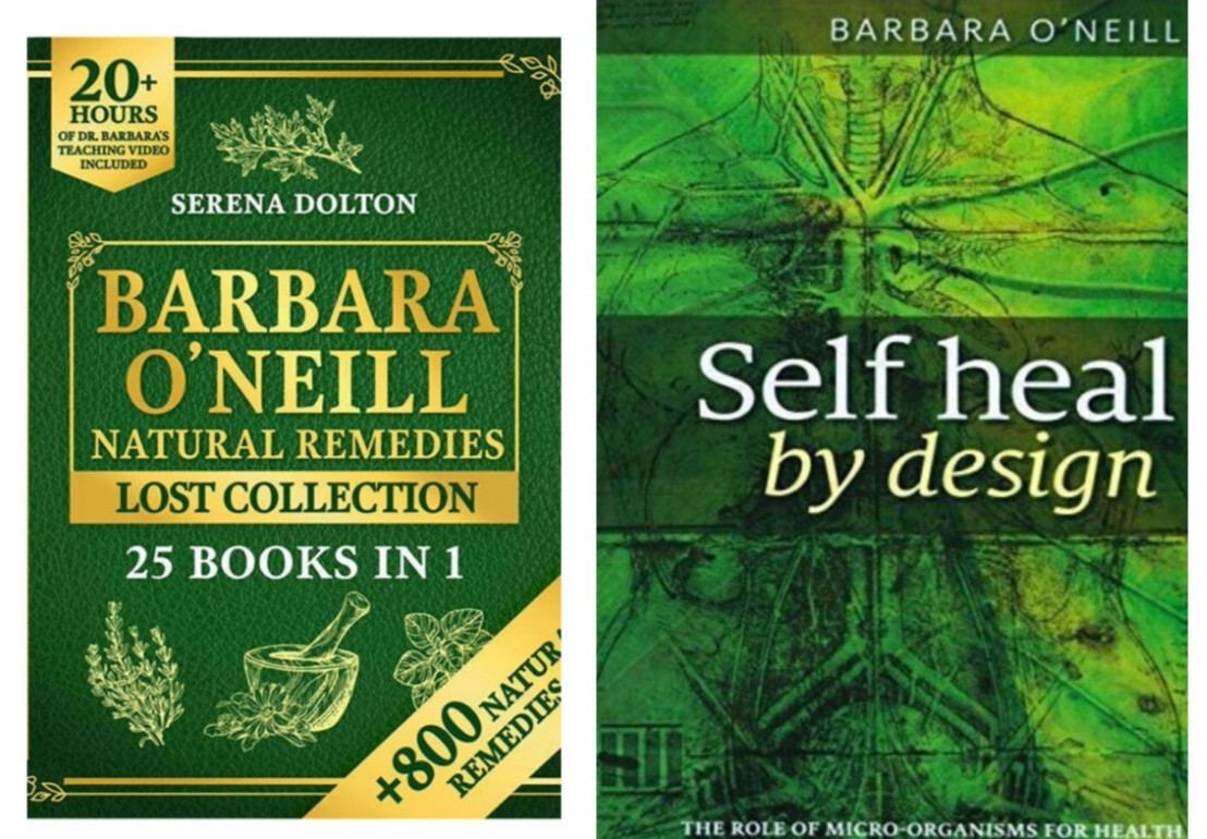 Self Heal By Design and Barbara O’Neill Natural Remedies 2 book set Fast Shipp..