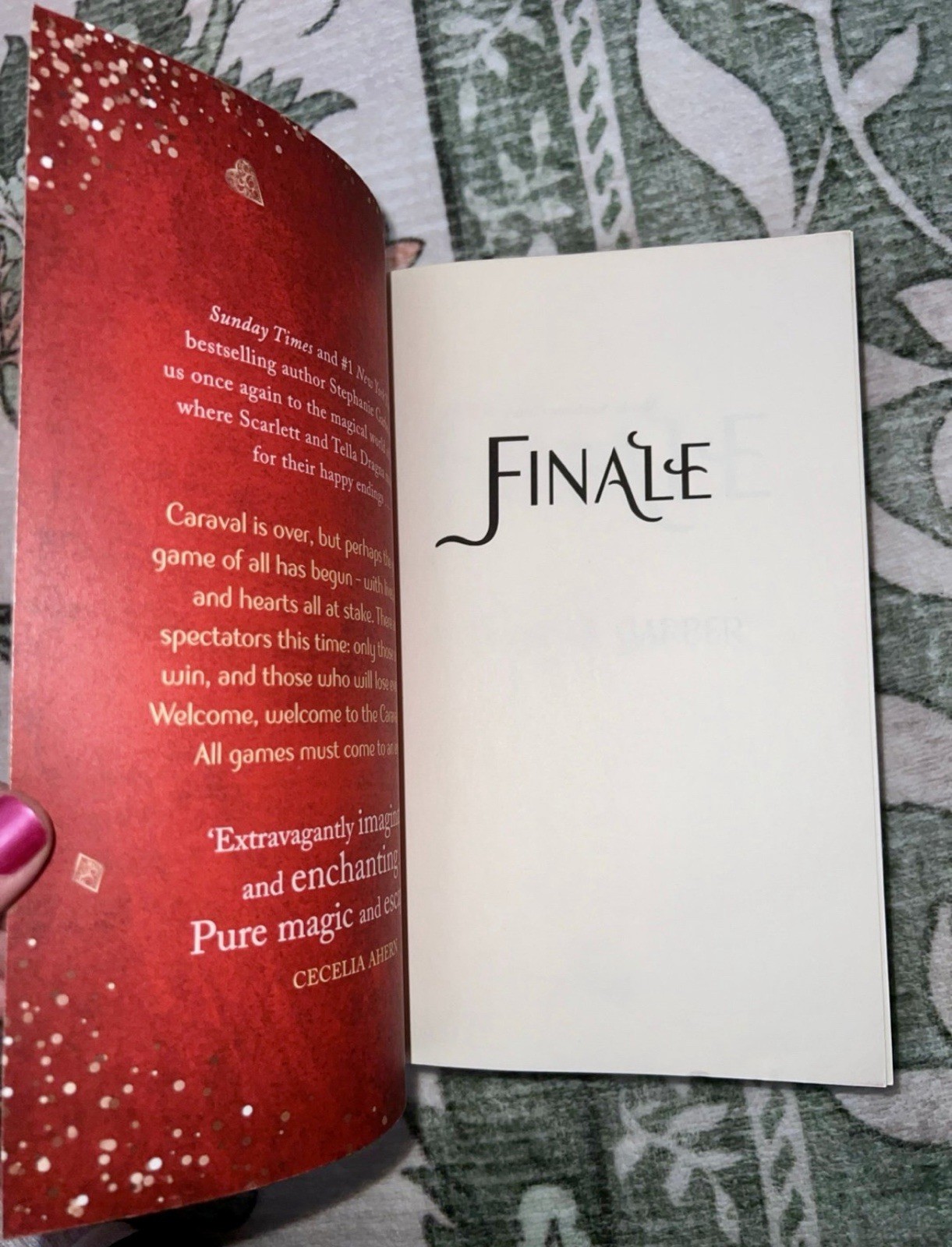 Finale uk arc by Stephanie Garber uk arc Uncorrected Proof Caraval arc