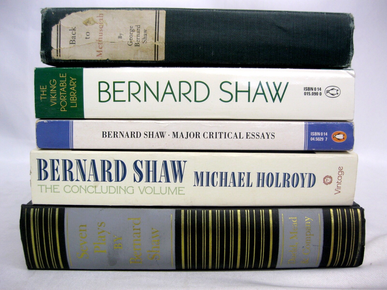 George Bernard Shaw 5 Books Back to Methusaleh Plays Viking Portable Biography