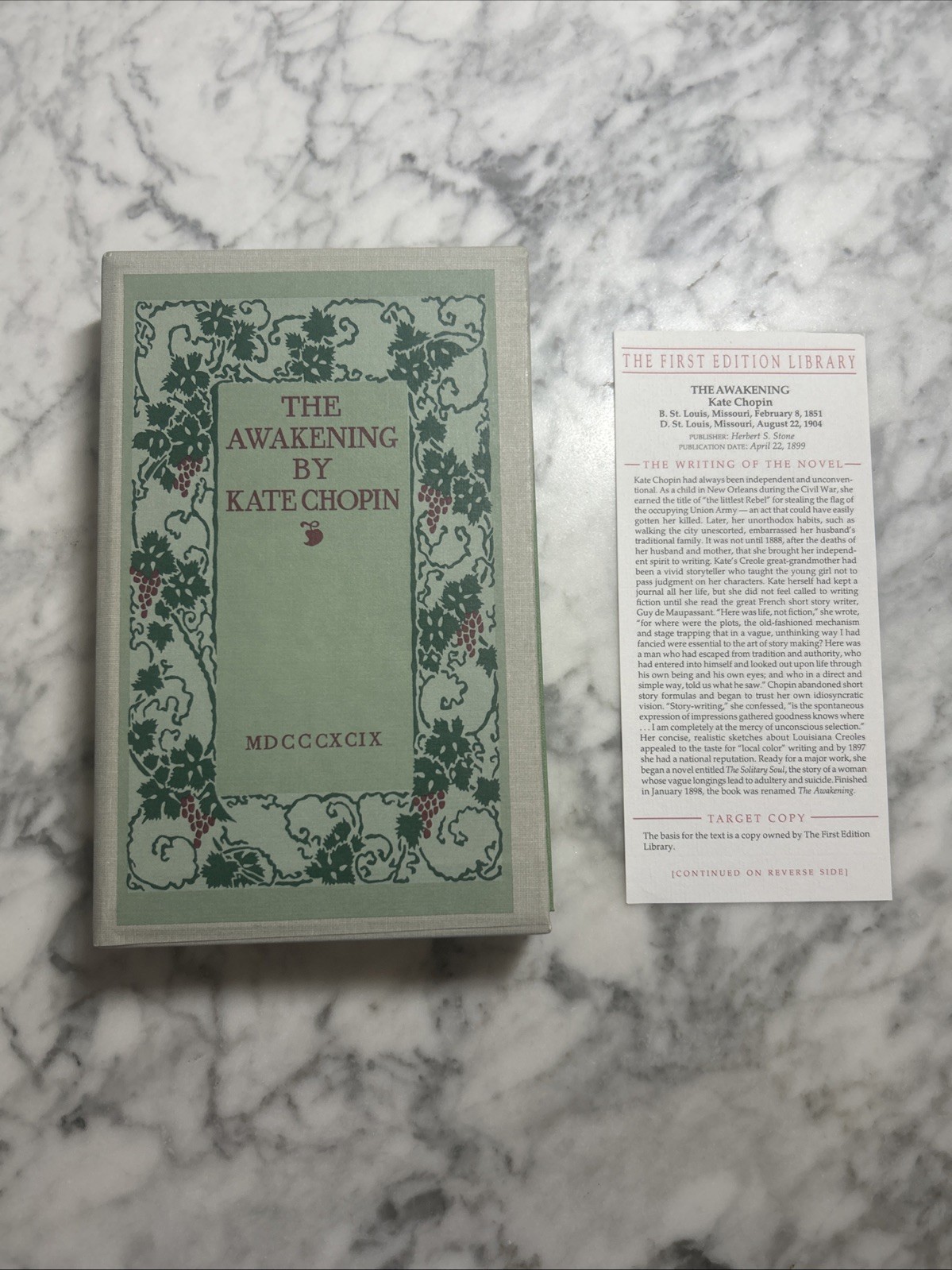 THE AWAKENING by Kate Chopin, 1st Edition Library Hardcover