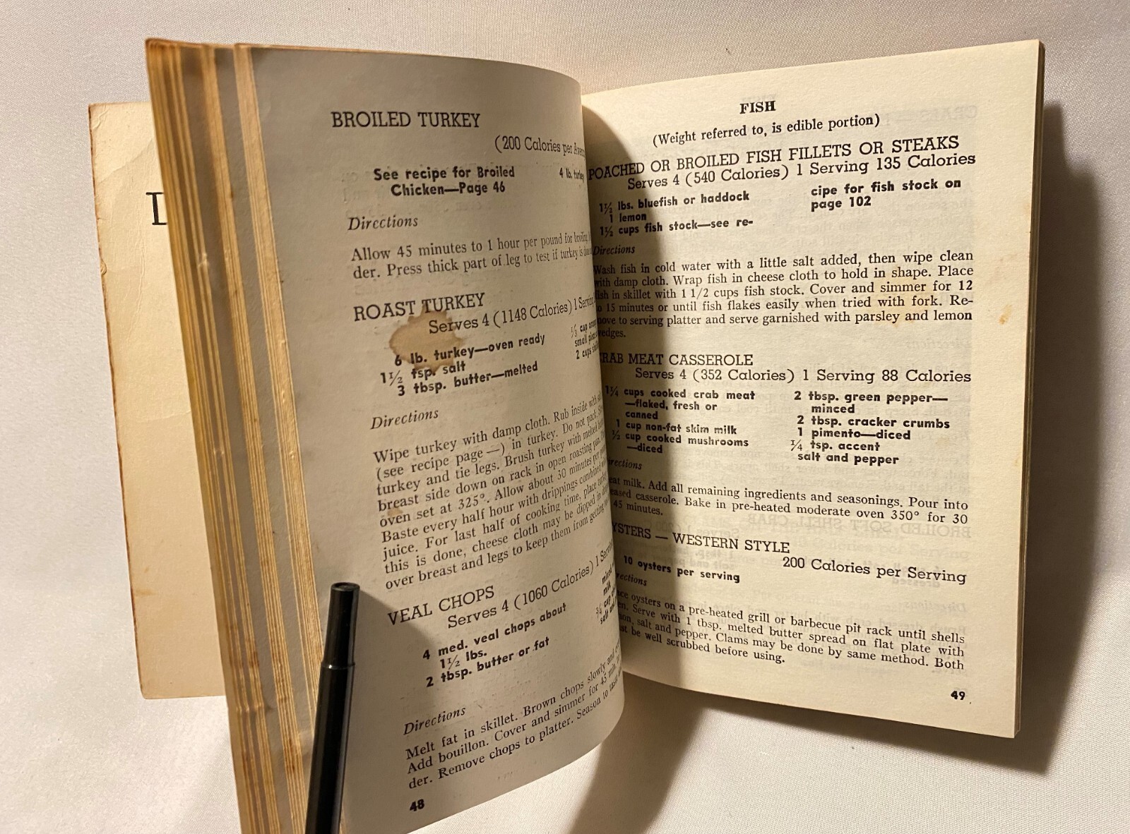 Vintage 1961 Tasty Low Calorie Diet Cook Book 1-128 Pages