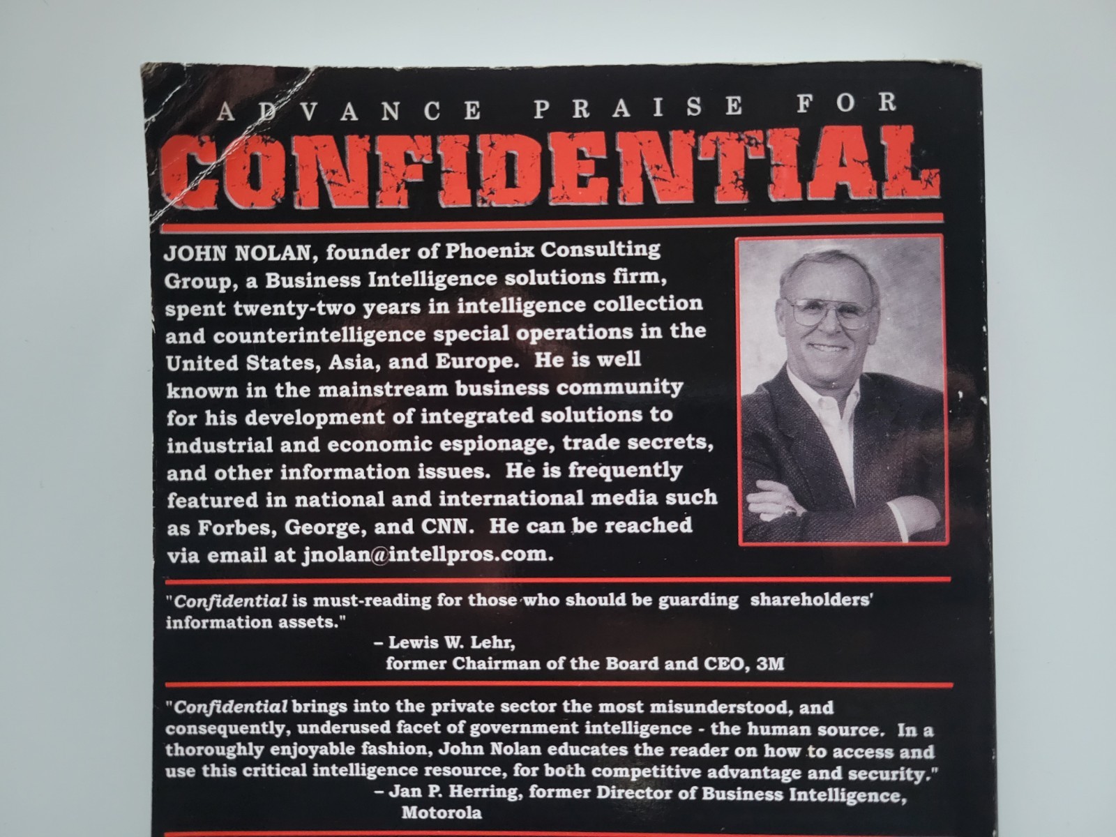 SIGNED CONFIDENTIAL JOHN NOLAN BUSINESS SECRETS GETTING THEIRS KEEPING YOURS 1ST