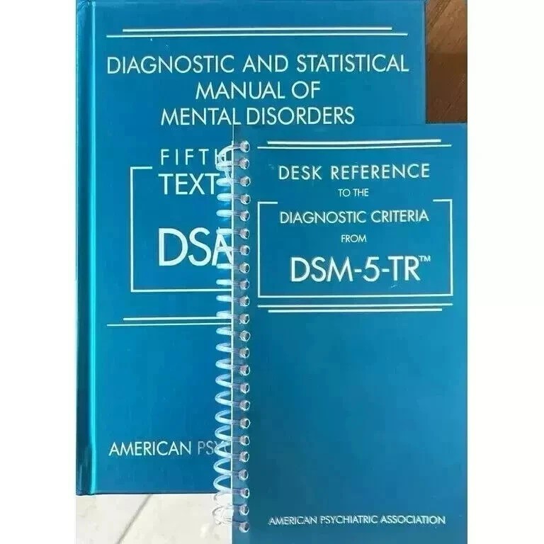 Diagnostic & Statistical Manual Disorders dsm 5tr hardcover + Desk Reference(SP)