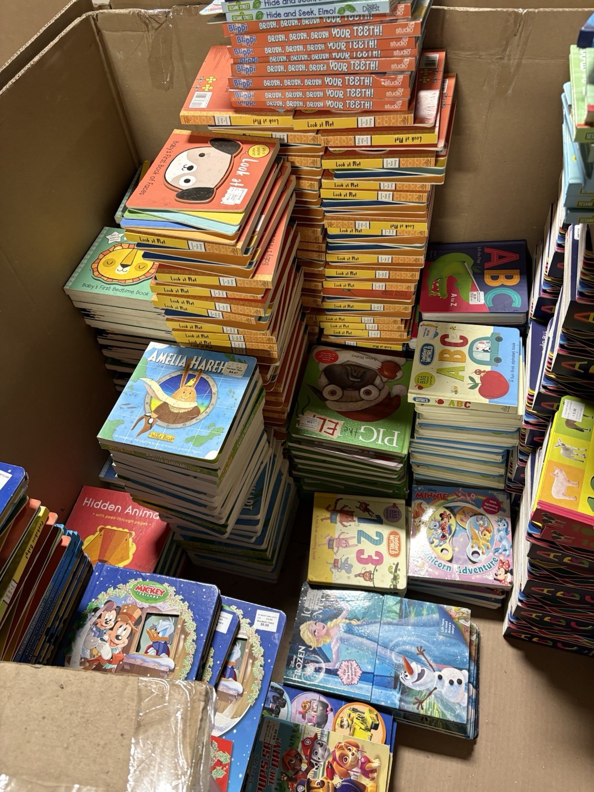 Lot of 50 Children BOARD Hardcover BABY TODDLER DAYCARE PRESCHOOL Kids BOOKS MIX